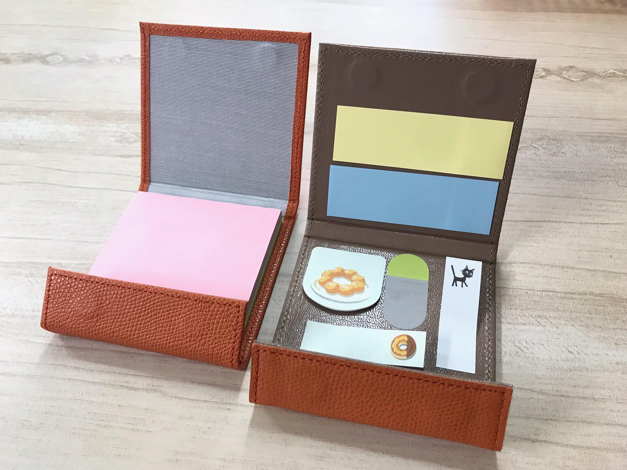 Amazon.co.jp: 【COBU】本革ポストイットケース 付箋ケース (黒, L