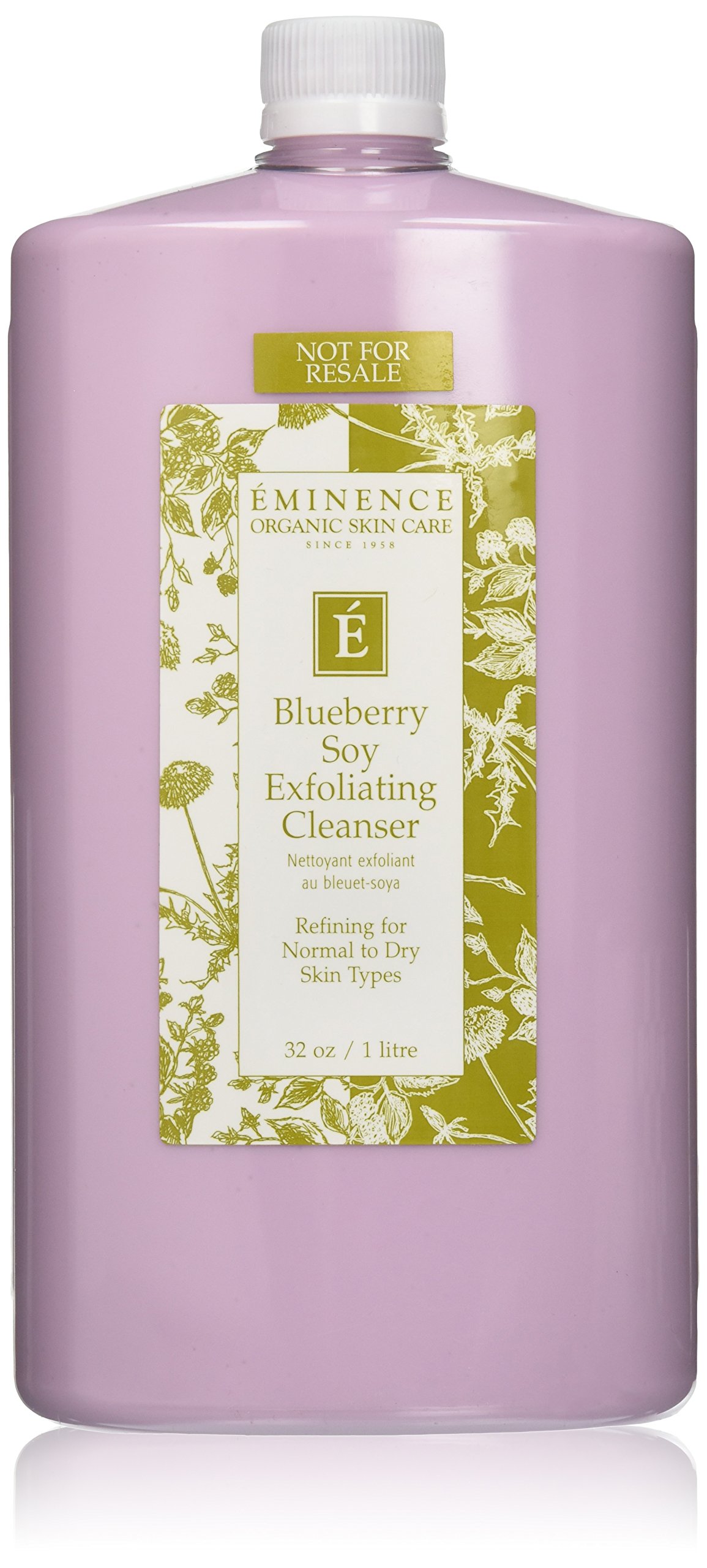 Eminence Organic Skincare Blueberry Soy Exfoliating Cleanser, 32 Fluid Ounce