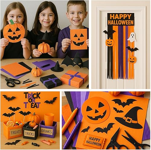 Miniatura 4 de Shindel 120 hojas de papel de seda para Halloween, papel de regalo de Halloween de 19.7 x 13.8 pulgadas, papel de regalo para Halloween,