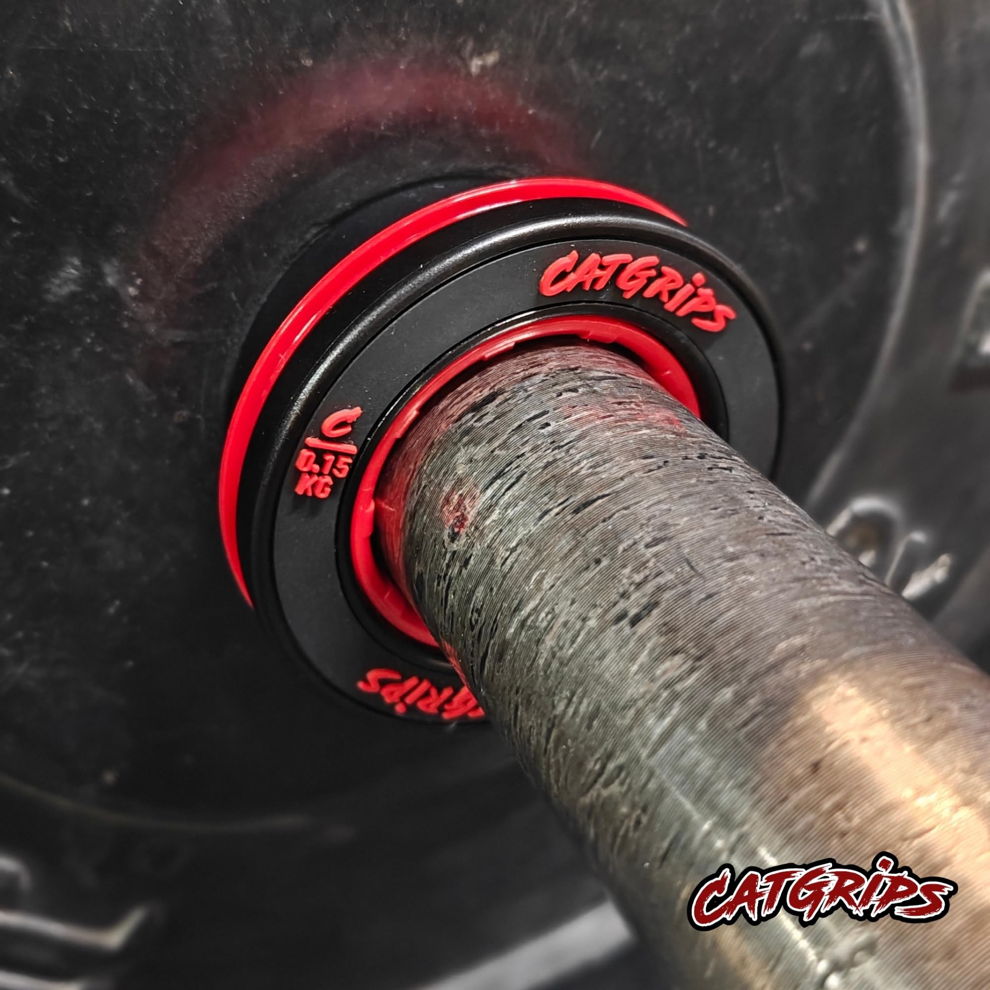 CatGrips Hantelscheiben Klemmen 50mm – Schnellverschluss Verschlüsse für Langhantel – Barbell Collars rutschfest – Gewichtsklammern für Crossfit Krafttraining Gewichtheben Fitness
