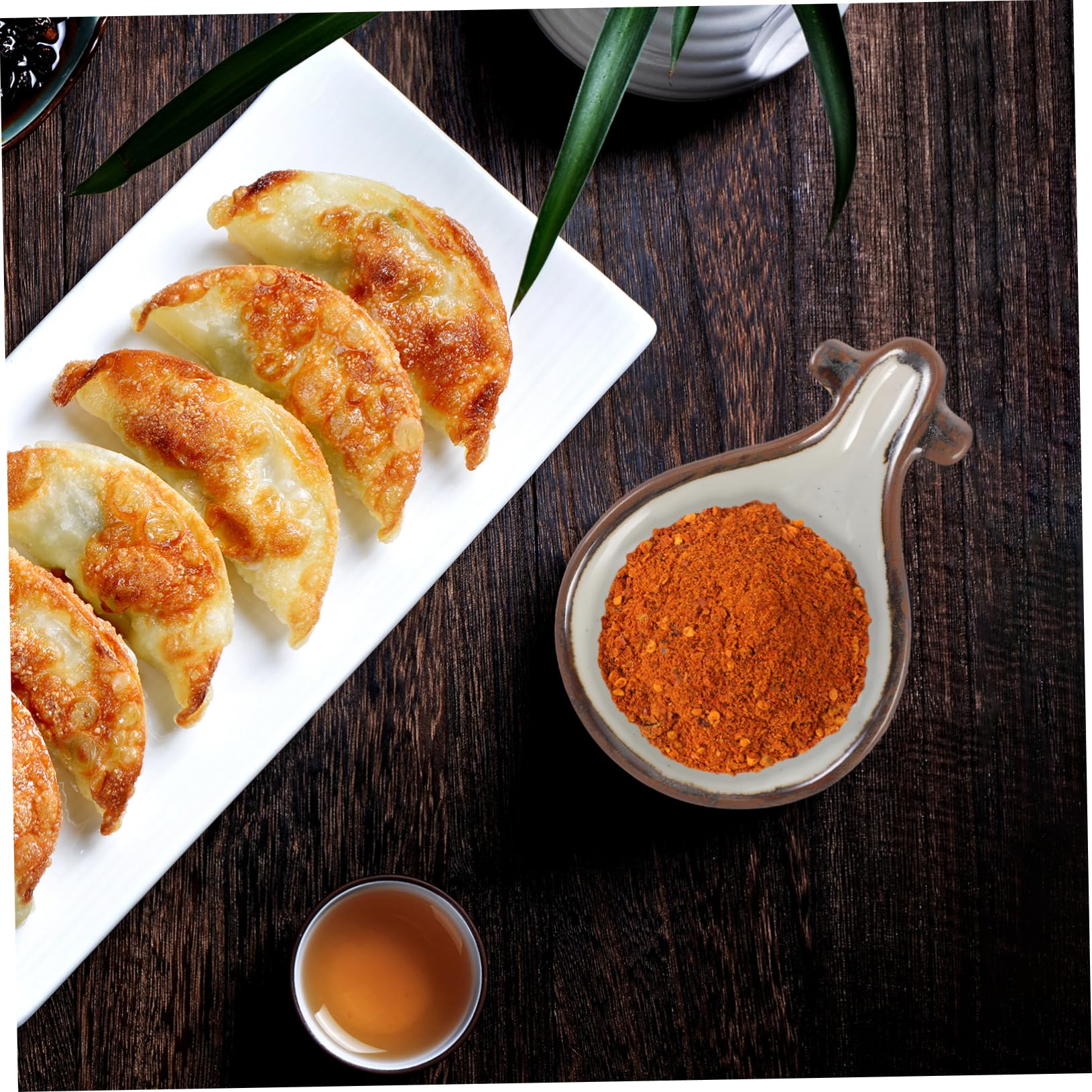 OKUMEYR Ceramic Snack Serving Dish Multi Functional Appetizer Tray for Dips Sauces Condiments Elegant Design for Home and Restaurant Use PC