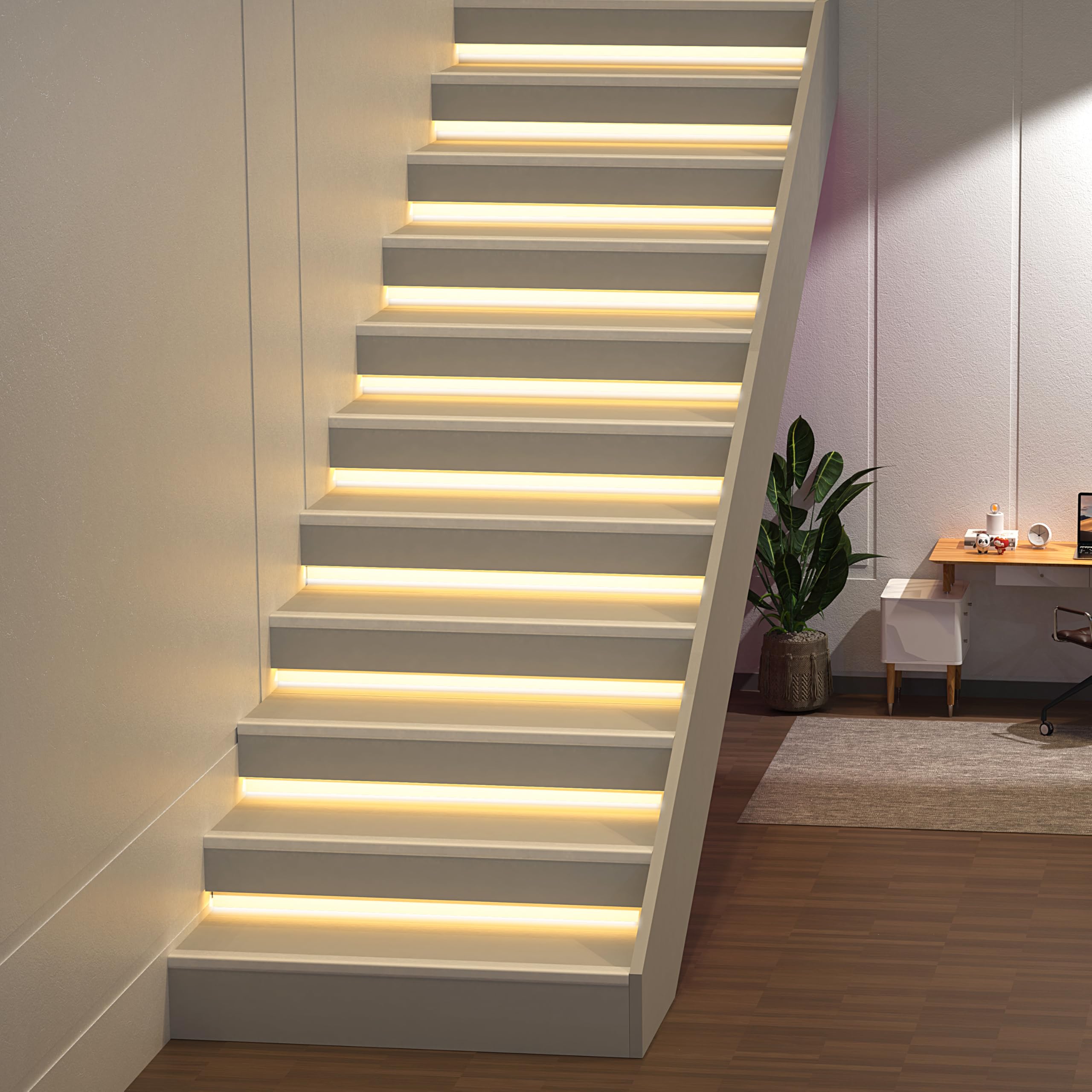 TWSOUL LED Motion Sensor Stair Light for Staircase Sensor Lights 13pcs