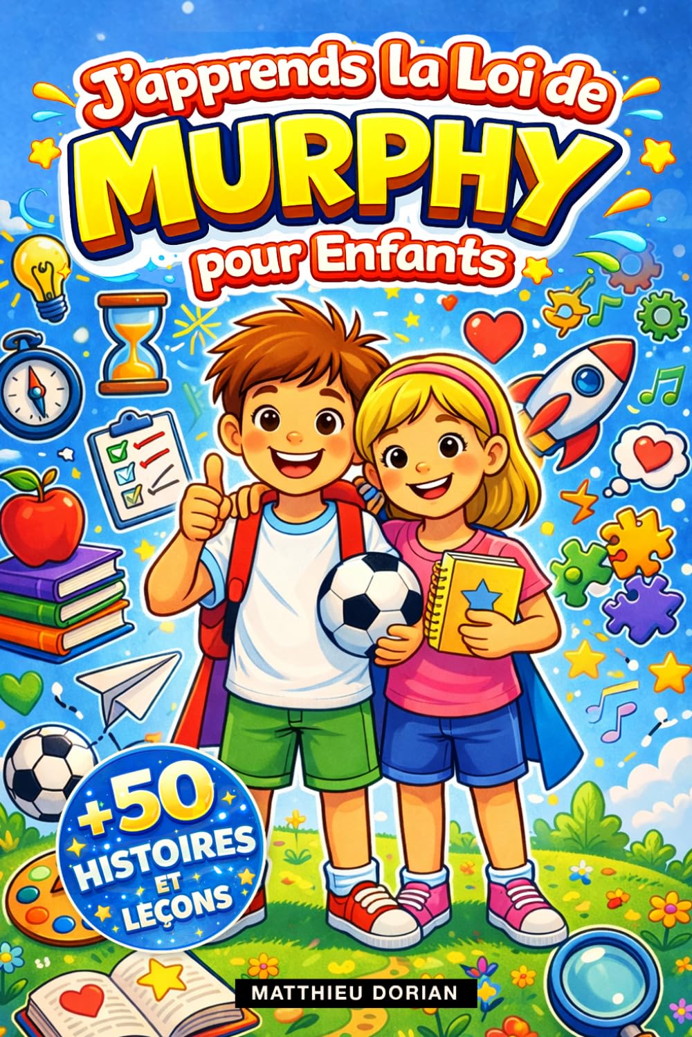 J’apprends la Loi de Murphy pour Enfants: 50 histoires amusantes pour apprendre à gérer les imprévus, développer la confiance et transformer les petits problèmes en grandes leçons