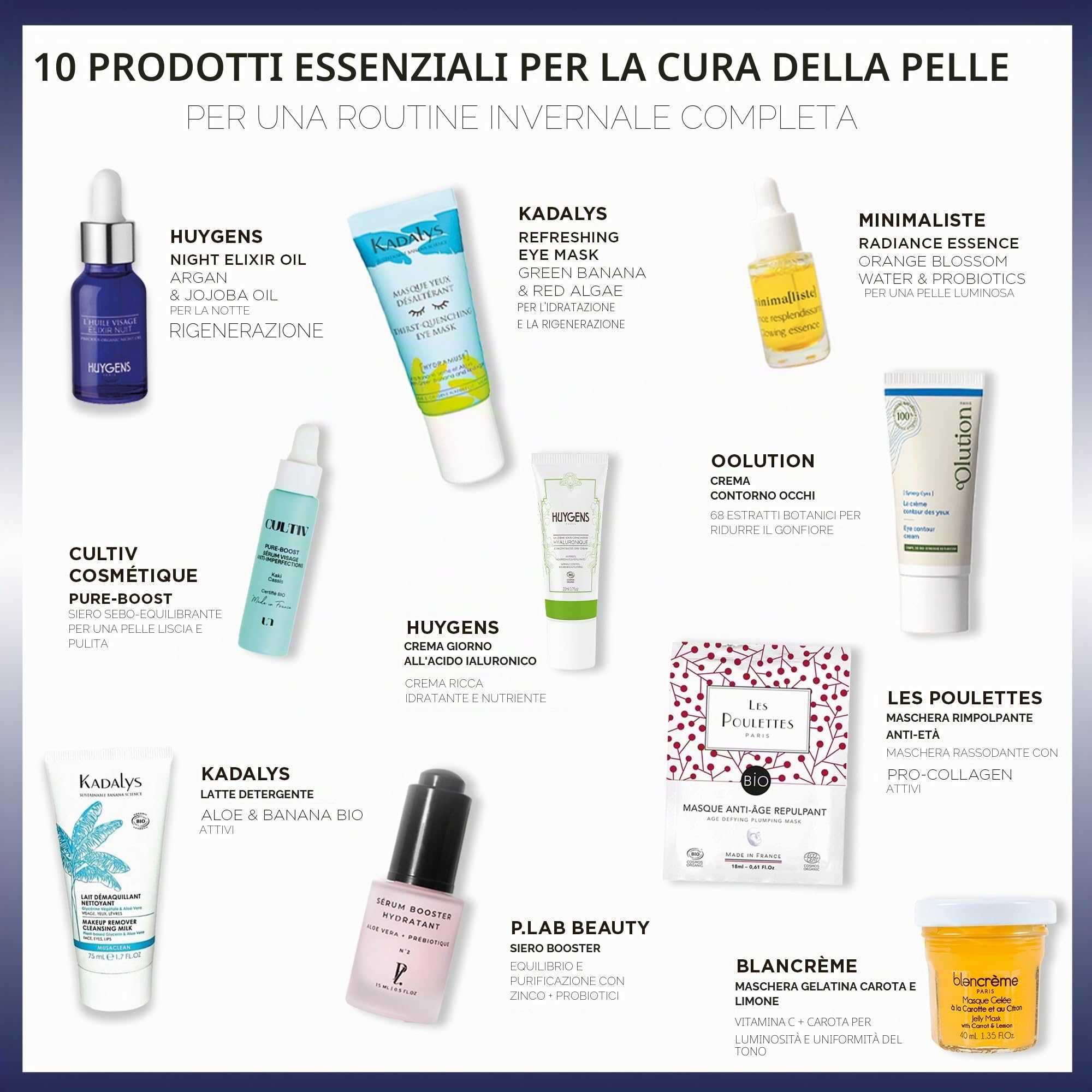 Set regalo di bellezza, 24 prodotti di bellezza francesi per viso, corpo e capelli, profumi e trucco, 20 marchi, prodotto in Francia