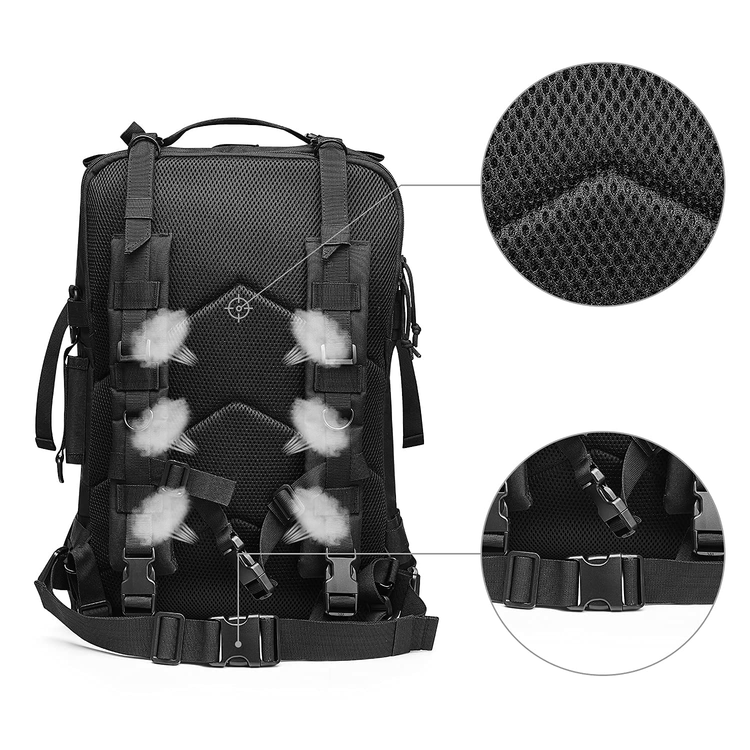 G4Free - Zaino tattico militare, 40 l, impermeabile, per escursionismo, campeggio, trekking, caccia