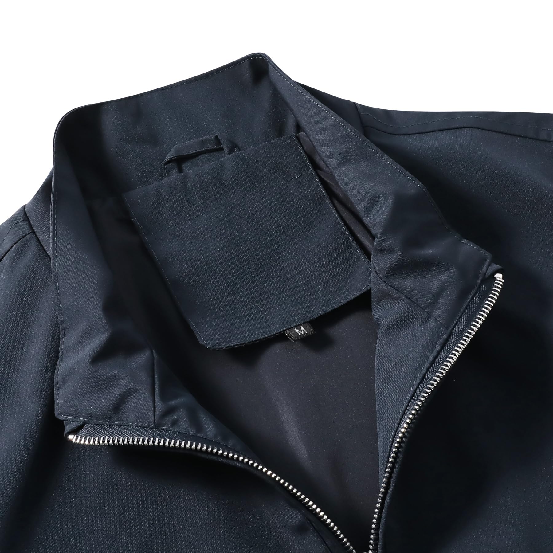 Allthemen Uomo Giubbotto Bomber Leggera Casual Giacca Collo Alto Zip Con Tasche Business Jacket Sportiva