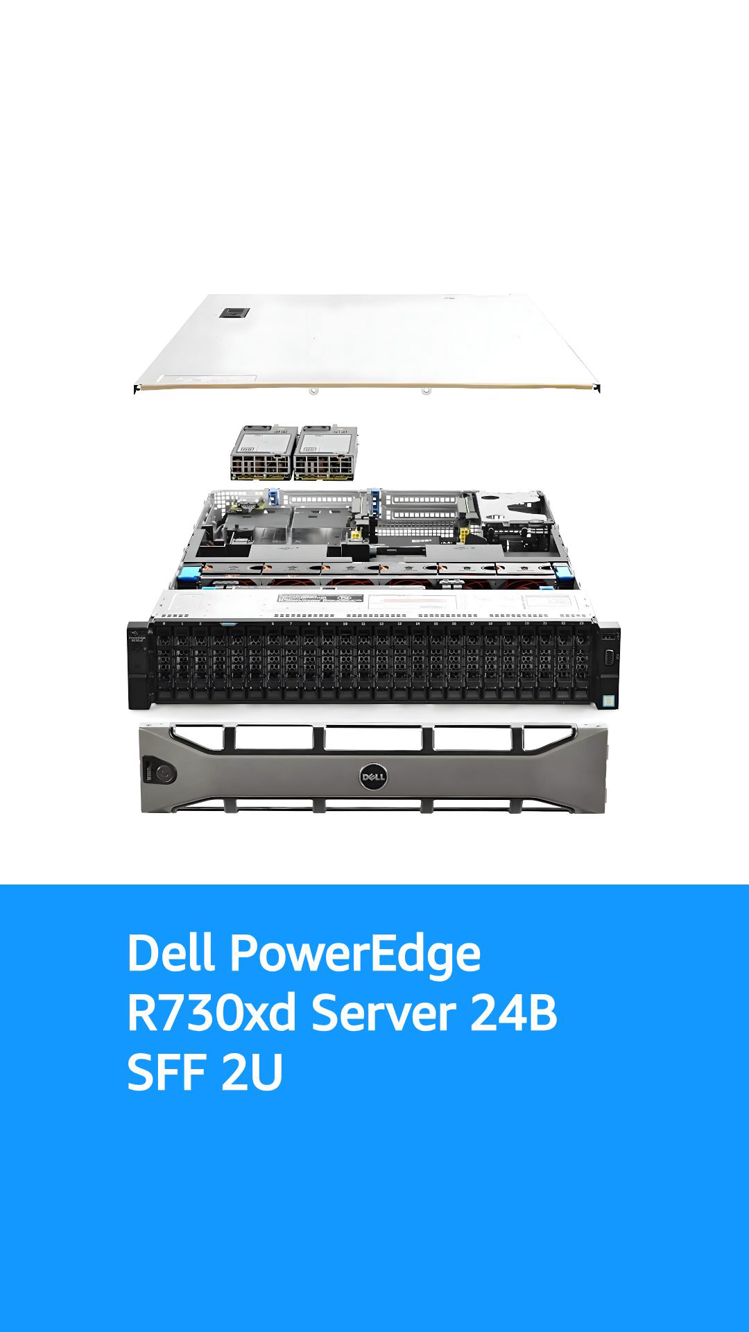 Dell PowerEdge R730xd Server 24B SFF 2U, 2X Intel Xeon E5-2690 v4
