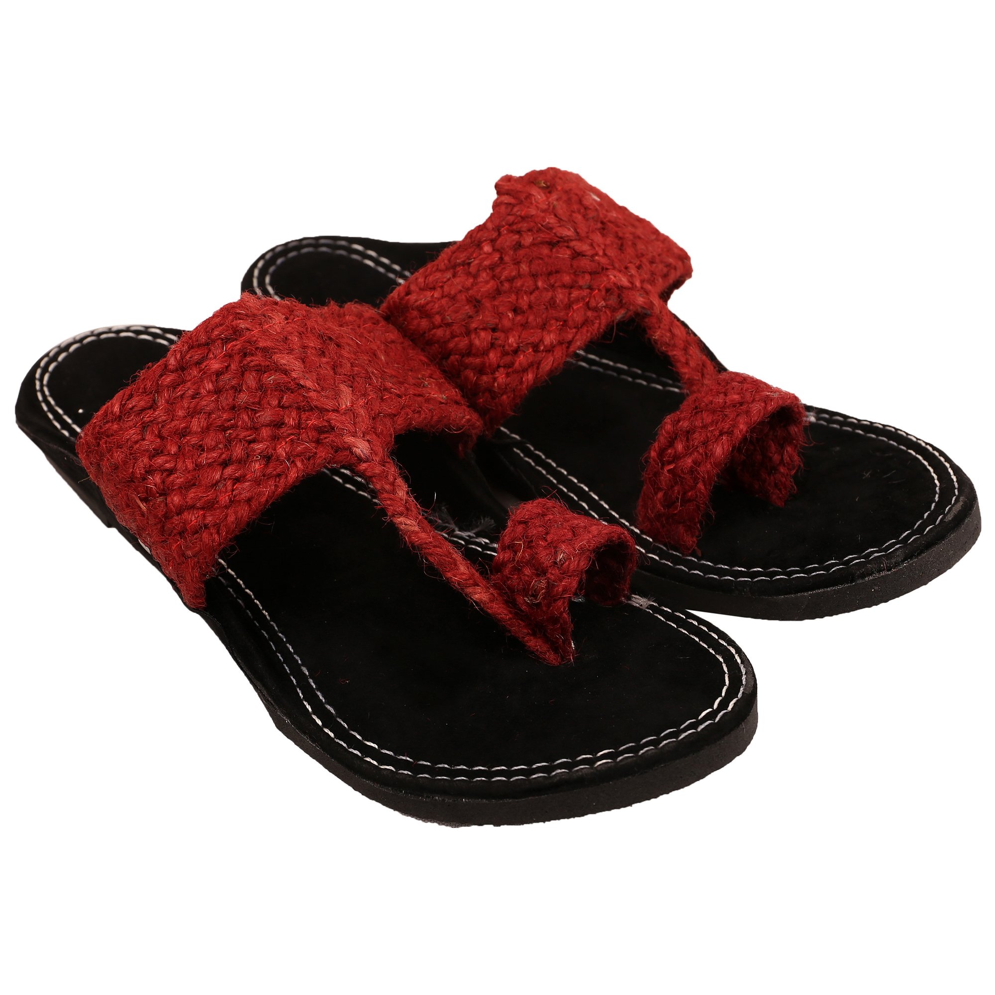 DFR Ethnic Casual Jute Slippers for Men, Color-Red, UK Size-8 (B07FN9VNHY) Amazon Price History, Amazon Price Tracker
