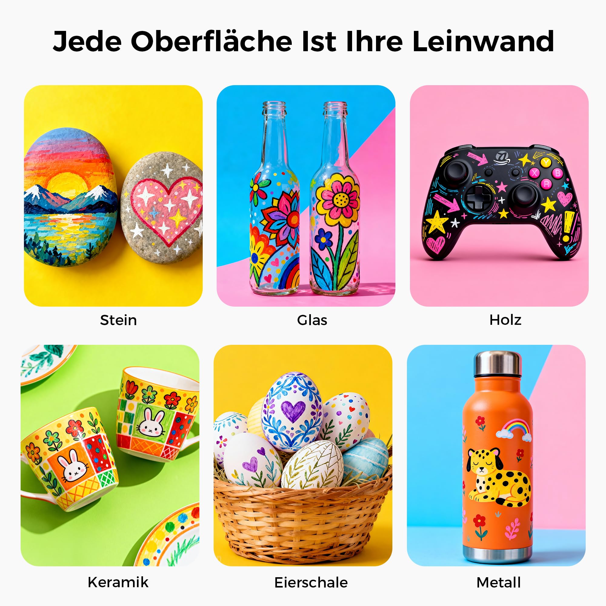 Tongfushop 240 Farben Acrylstifte Set, Acrylmarker mit Pinselspitze, Automatischer Tintenkontrolle – Deckend, Ungiftig für Stein, Keramik, Holz, Leinwand – Mega Set für Künstler & DIY Kreative