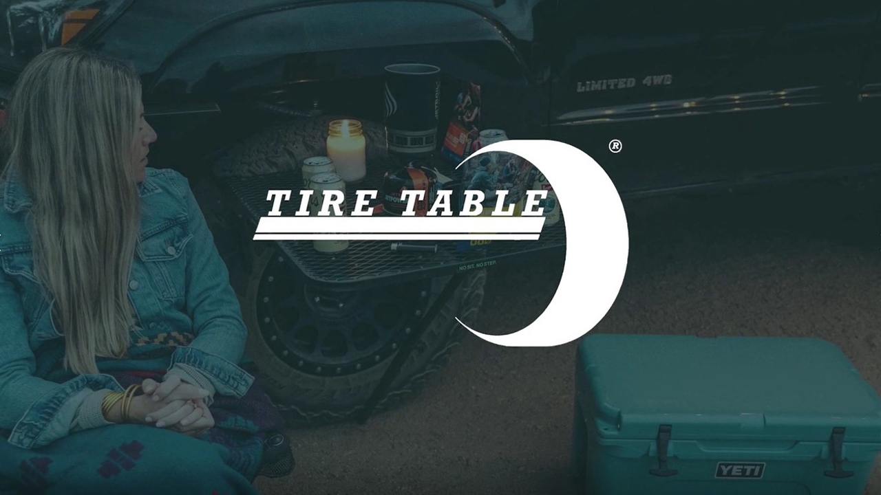 Tire Table Vehicle Camping Travel Tailgating Outdoor Work Table