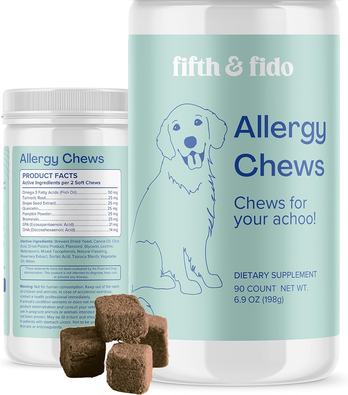 Buy Fifth & Fido Anti Itch for Dogs Dog Allergy Chews, Dog Allergy