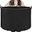 INDRESSME XXXLarge Blanket Basket 21.7 x 21.7 x 13.8 Woven Storage Baskets Soft Cotton Rope Toy Baskets Storage Kids Decorative Laundry for Home, Perfect for Living Room, Black