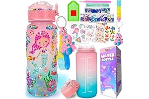 Decorate Your Own Mermaid Water Bottle Kit With LED Lights And Art Supplies