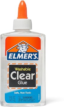 Elmer's Liquid School Glue, Clear, Washable, 5 Ounces, 24 Count - Great for Making Slime, #1 Teacher Brand