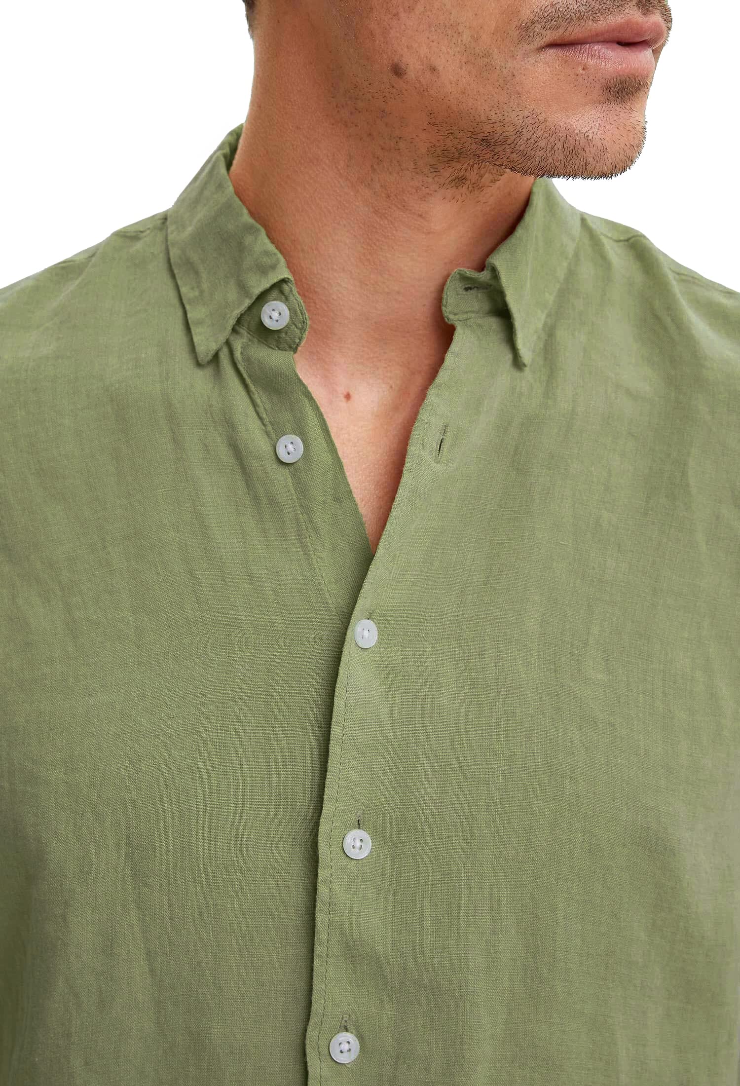 Camisa de lino para hombre, estilo casual, elegante, primavera y verano fresco