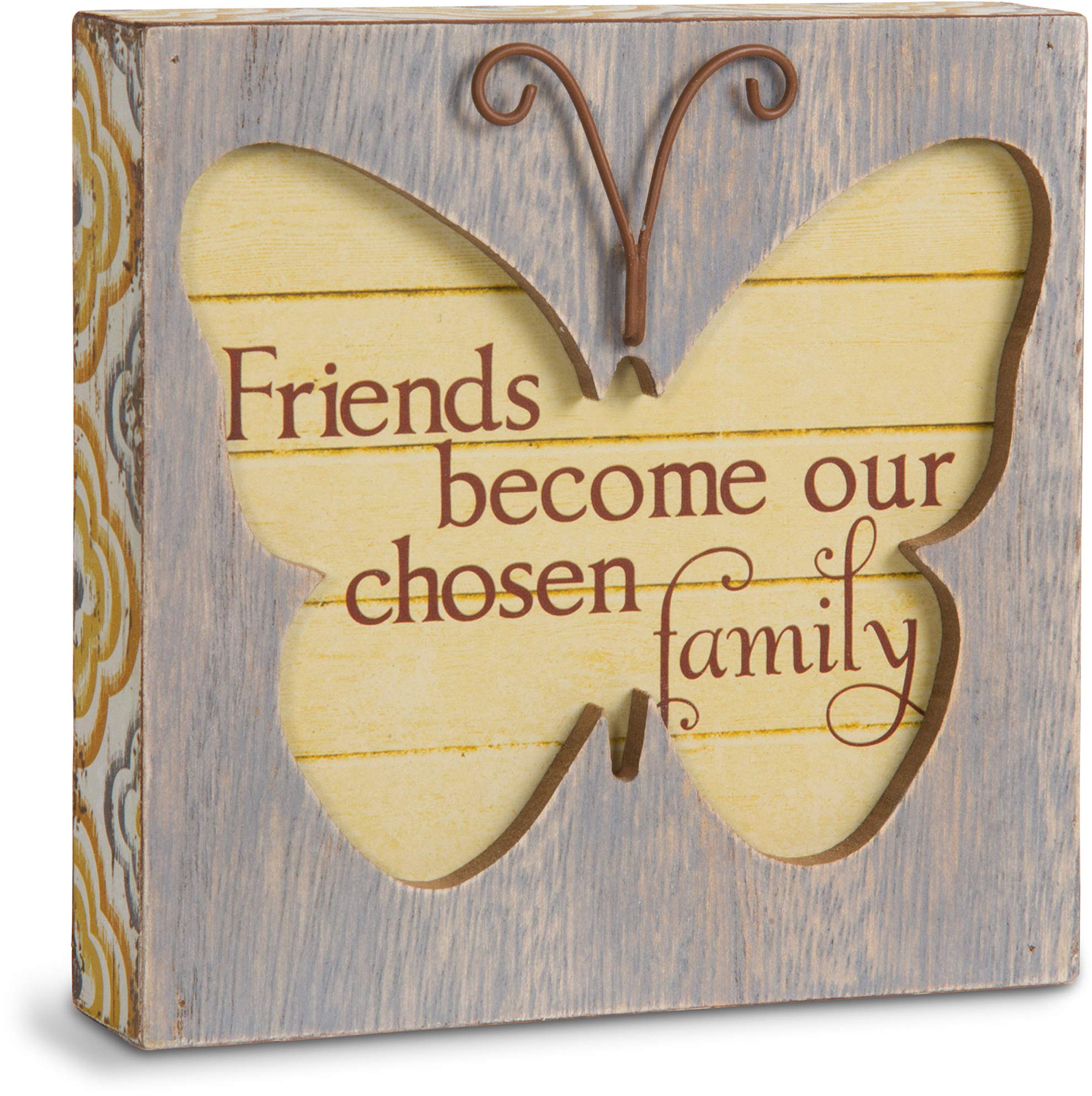 Pavilion Gift Company Simple Spirits 41085 Friend Kelebek Plaketi, 4-1/2 inç