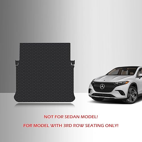 Miniatura 10 de TOUGHPRO Accesorios para alfombrillas de cargamaletero para Mercedes Benz EQS 450+ EQS580 Sedan All Weather Heavy Duty Black Rubber 2022 2023 2024
