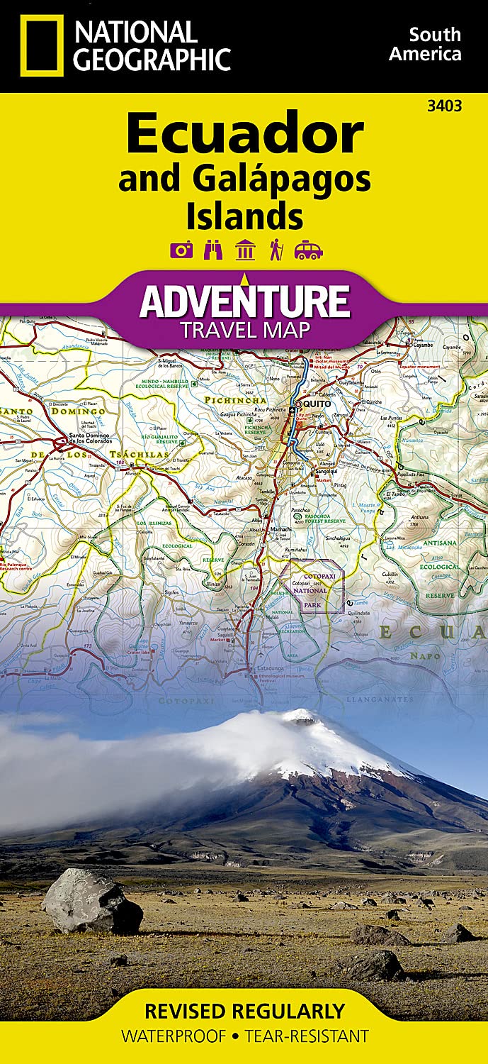 Ecuador and Galapagos Islands Map (National Geographic Adventure Map, 3403)