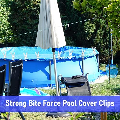 Miniatura 6 de 30 clips de metal jumbo de 4.5 pulgadas para cubierta de invierno para piscina o clips de piscina sobre el suelo