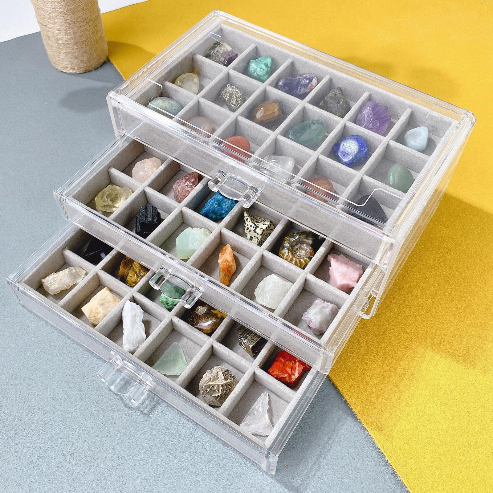 Amazon.co.jp: Almencla 石と鉱物のコレクション 学習教育玩具