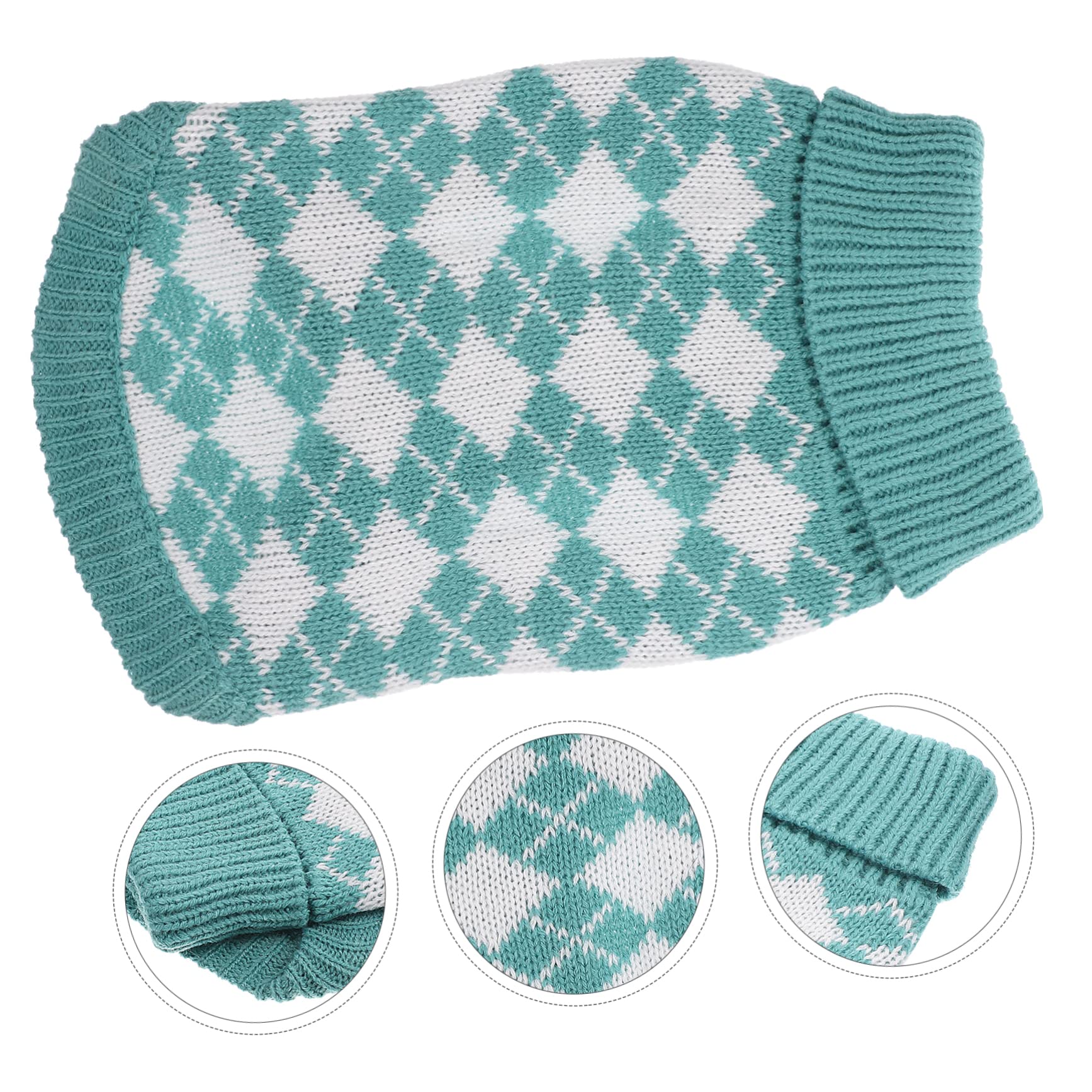 INOOMP 4pièces Pull pour Chien Vêtement Chaud Et Confortable pour Animaux De Compagnie Costume Hiver avec Motif Carreaux pour Chiens De Moyenne Et