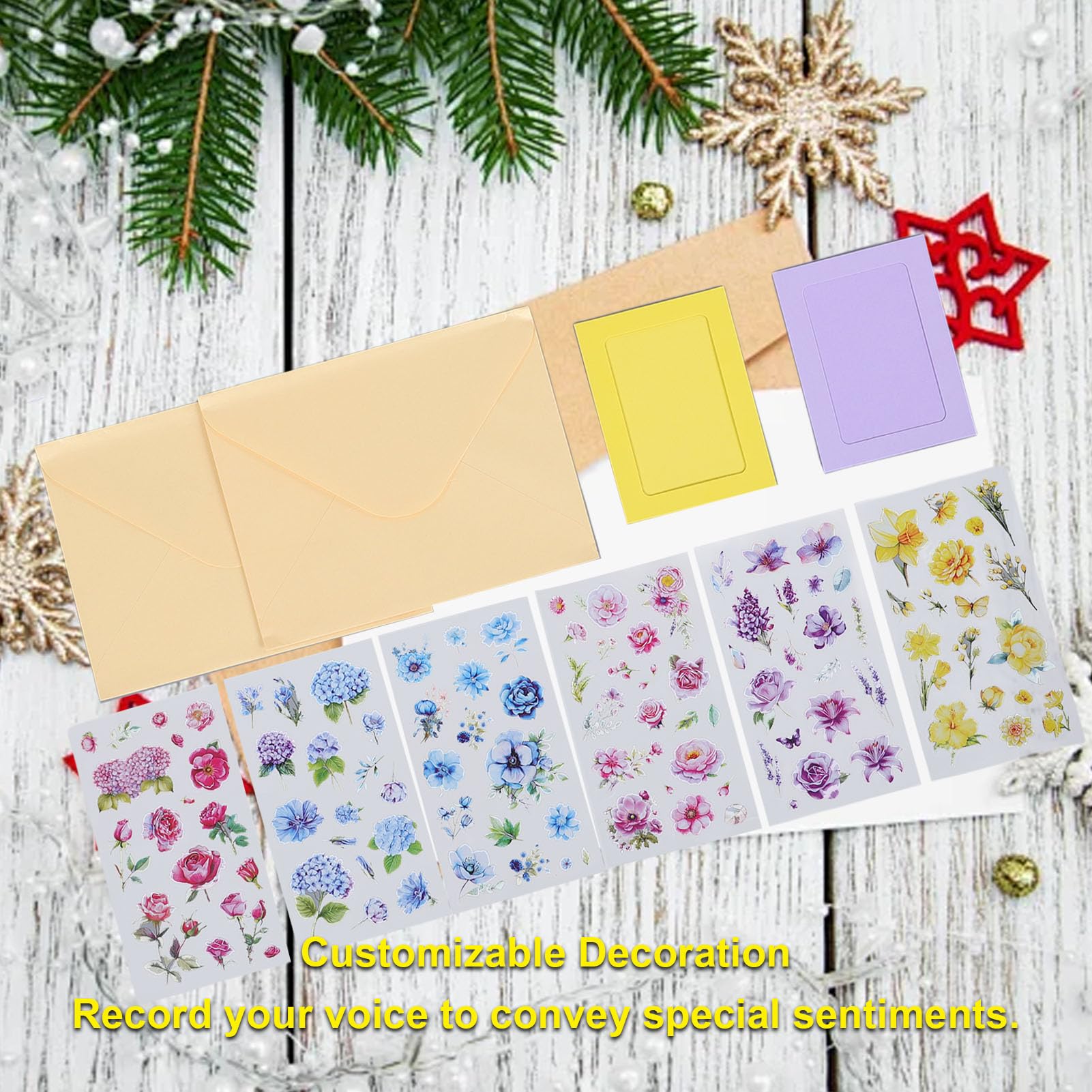 Tarjeta de felicitación grabable por voz, mensaje de voz de 4 minutos, tarjeta de cumpleaños grabable en para aniversario