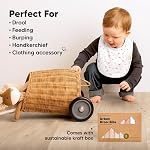 KeaBabies 8-Pack Organic Baby Bibs for Drooling and Teething (Butterflies) | Soft Cotton Bibs for Baby Girl, Boy, Extra Absorbent, Easy to Clean & Put On, Toddler, Newborn, Infant 0-24 Months