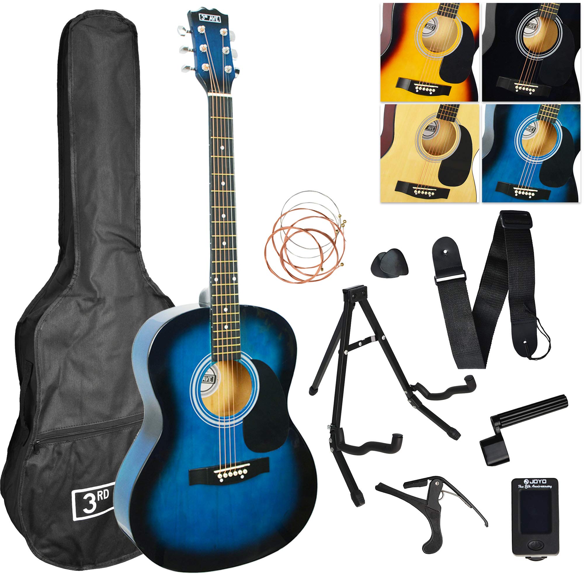 Buy 3rd Avenue Full Size Acoustic Guitar Bundle for Beginners with 6