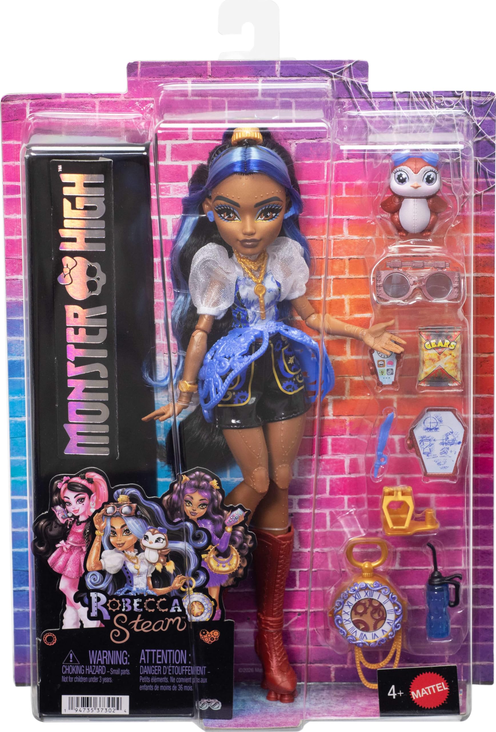 モンスターハイ( *´艸｀)ロシェ Monster High Doll, Robecca Steam in