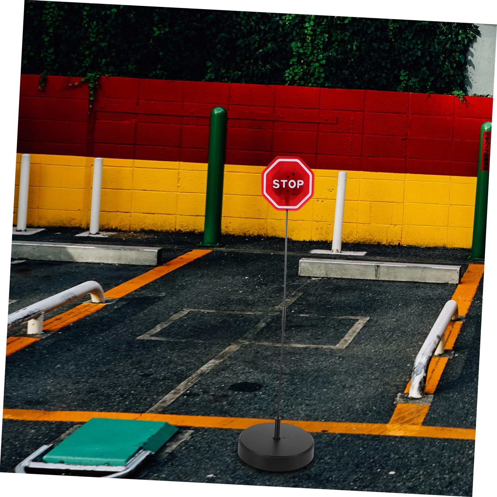 Alipis Sensore Parcheggio Per Garage Segnale Stop Per Garage Luci Led Lampeggianti Alimentato Batteria Per Evitare Collisioni e Migliorare