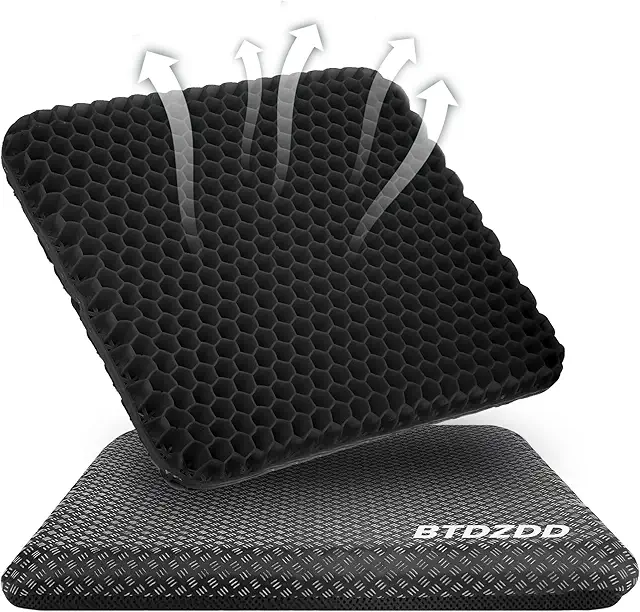 Coussin Anti Escarre en Gel Respirant - Confort Orthopédique pour Bureau/Voiture/Maison