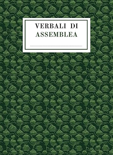 Verbali di Assemblea: Registro verbali di assemblea soci per associazioni | Libro con 120 pagine numerate, formato grande 21.59x29.69 cm