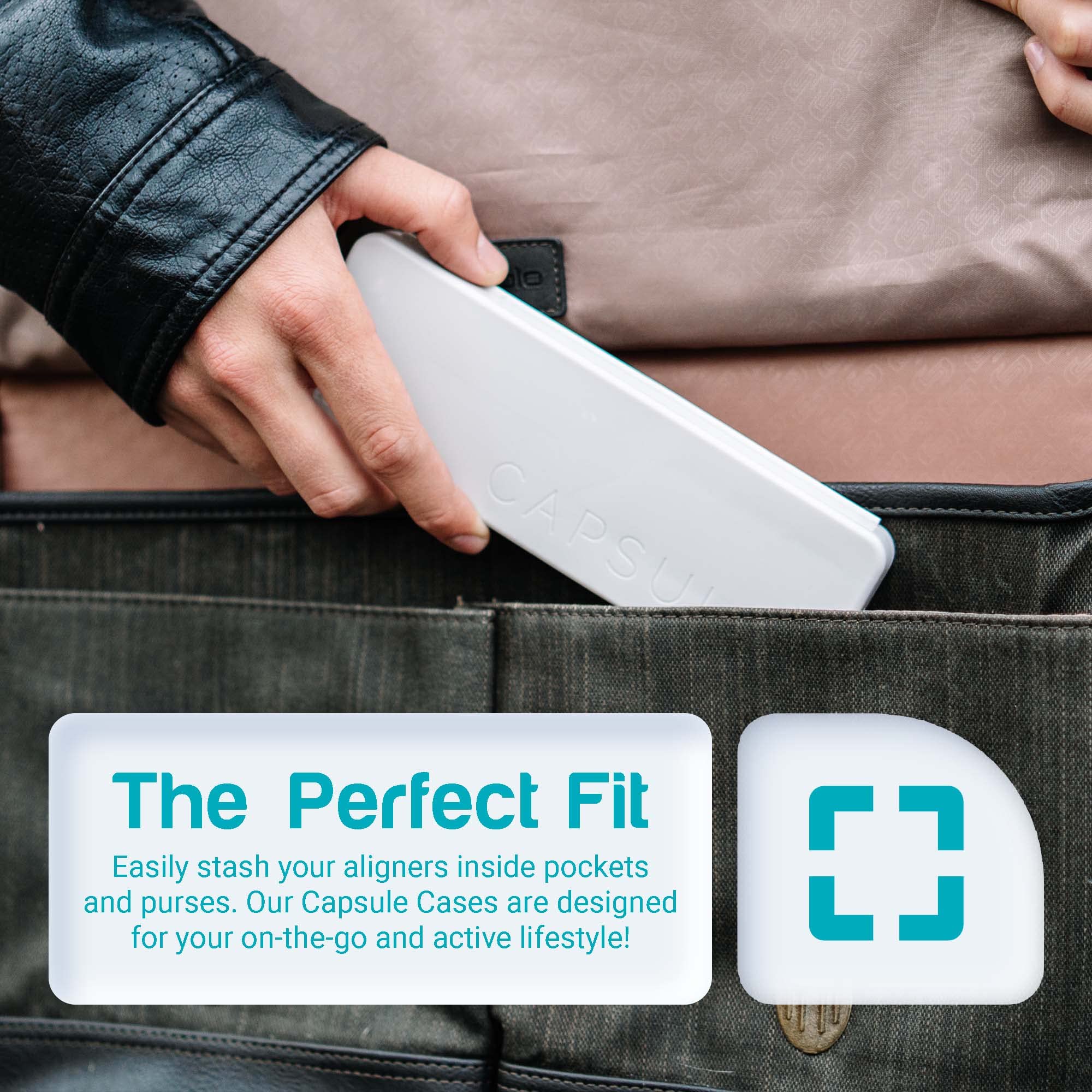 CAPSULE DENTAL Retainer Travel Case Retainer, ToothBrush, Toothpaste