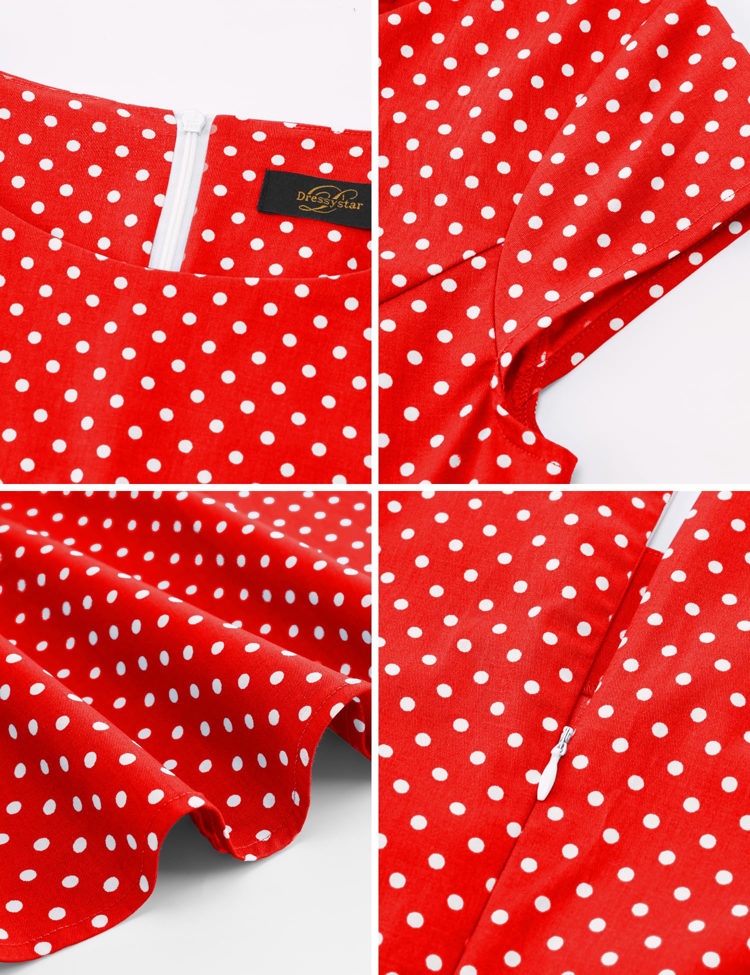 Aupuls A-Line Midi Robe d'invité de mariage vintage années 1950 Robe de
