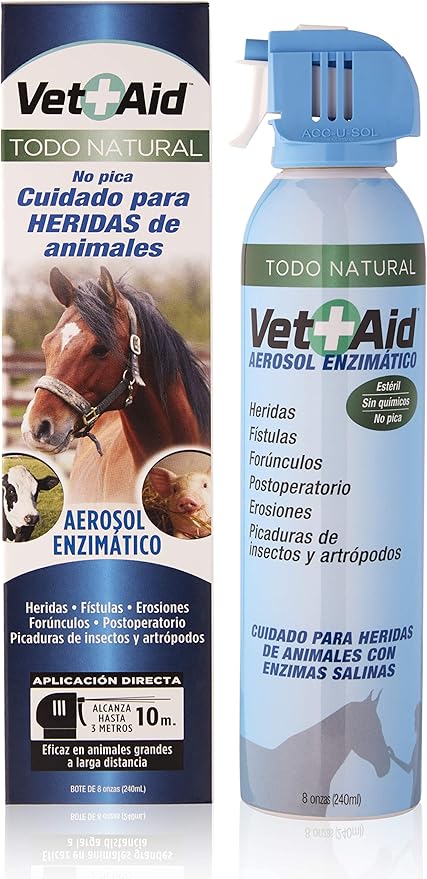 Spray cicatrizante y desinfectante natural para heridas en mascotas y animales