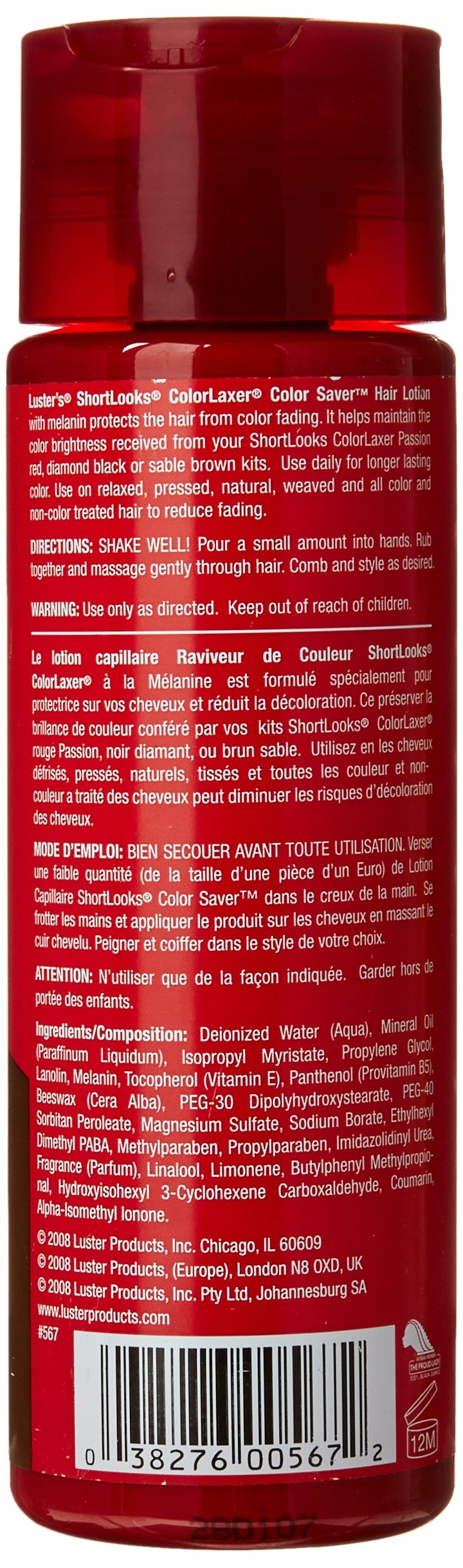 Luster's Short Color Saver, 8 Ounce