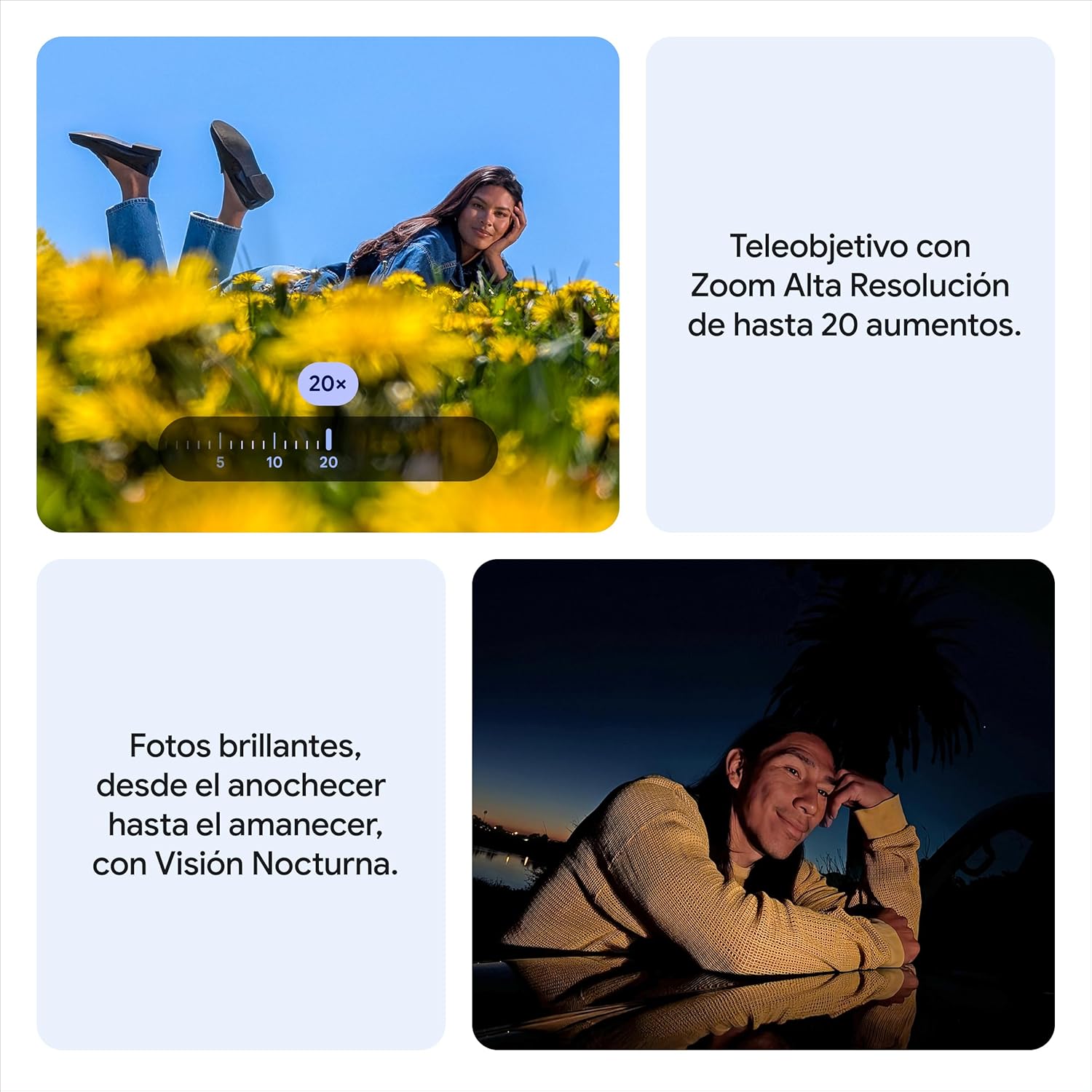 Google Pixel 10 – Smartphone Android Libre con Gemini, cámara Trasera Triple Avanzada, batería de más de 24 Horas y Pantalla Actua de 6,3″ – Índigo, 128GB + Buds 2A 4