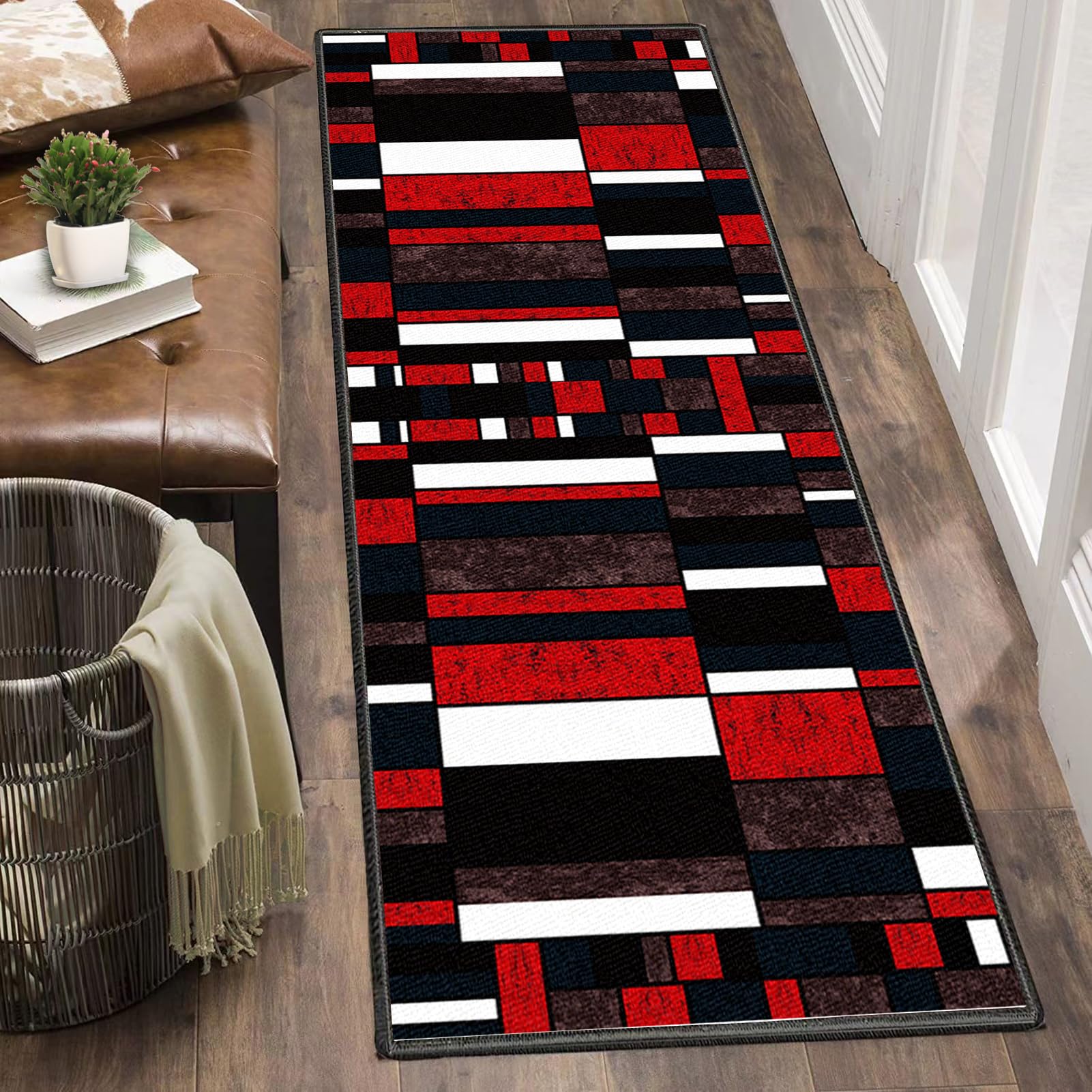 Chodnik, dywan na korytarz, 120 x 550 cm, antypoślizgowy, dywan do kuchni, kuchni, nadaje się do prania, chodnik do przedpokoju, sypialni, salonu, wejścia