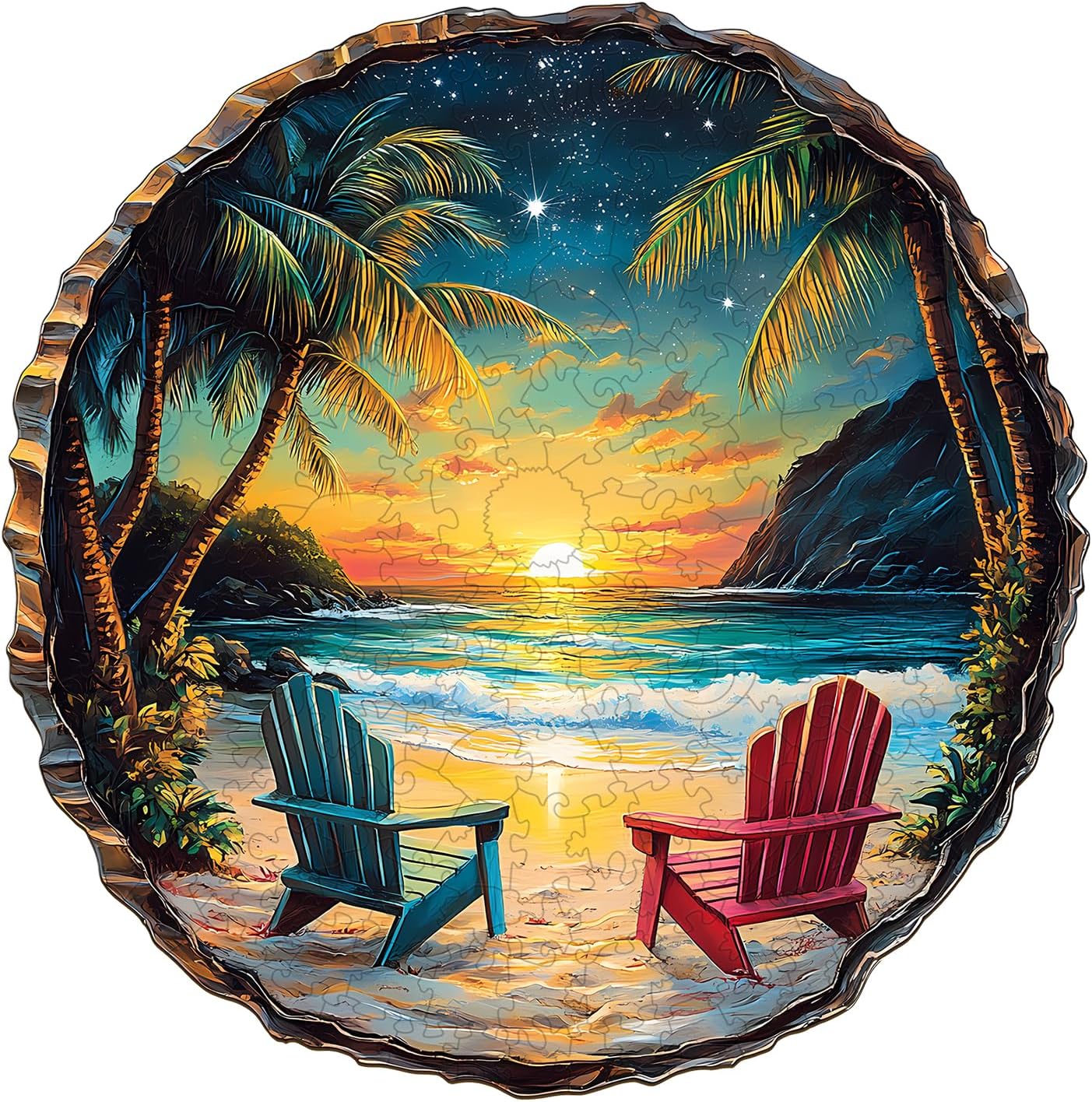 Wooden Puzzles for Adults - Aurora World Wooden Puzzle, Unique Shape Wood Jigsaw Puzzle for Adults, Wood Puzzles Adult, Gifts for Friends and Family, Wall Art Home Decor (100pcs 8.5 * 8.5in S)
