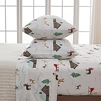 Vista 73 de 4-Piece Full Size Stripe Microfiber Sheet Set - Ultra-Soft, Brushed Bedding Sheets & Pillowcases - Wrinkle Free, Comfortable, All-Season Bed Sheets