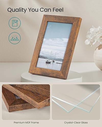 Vista 48 de SONGMICS - Paquete 10 marcos de fotos de collage con 2 marcos de fotos de 8 x 10 pulgadas, 4 de 5 x 7 pulgadas, 4 de 4 x 6 pulgadas, pared o mesa