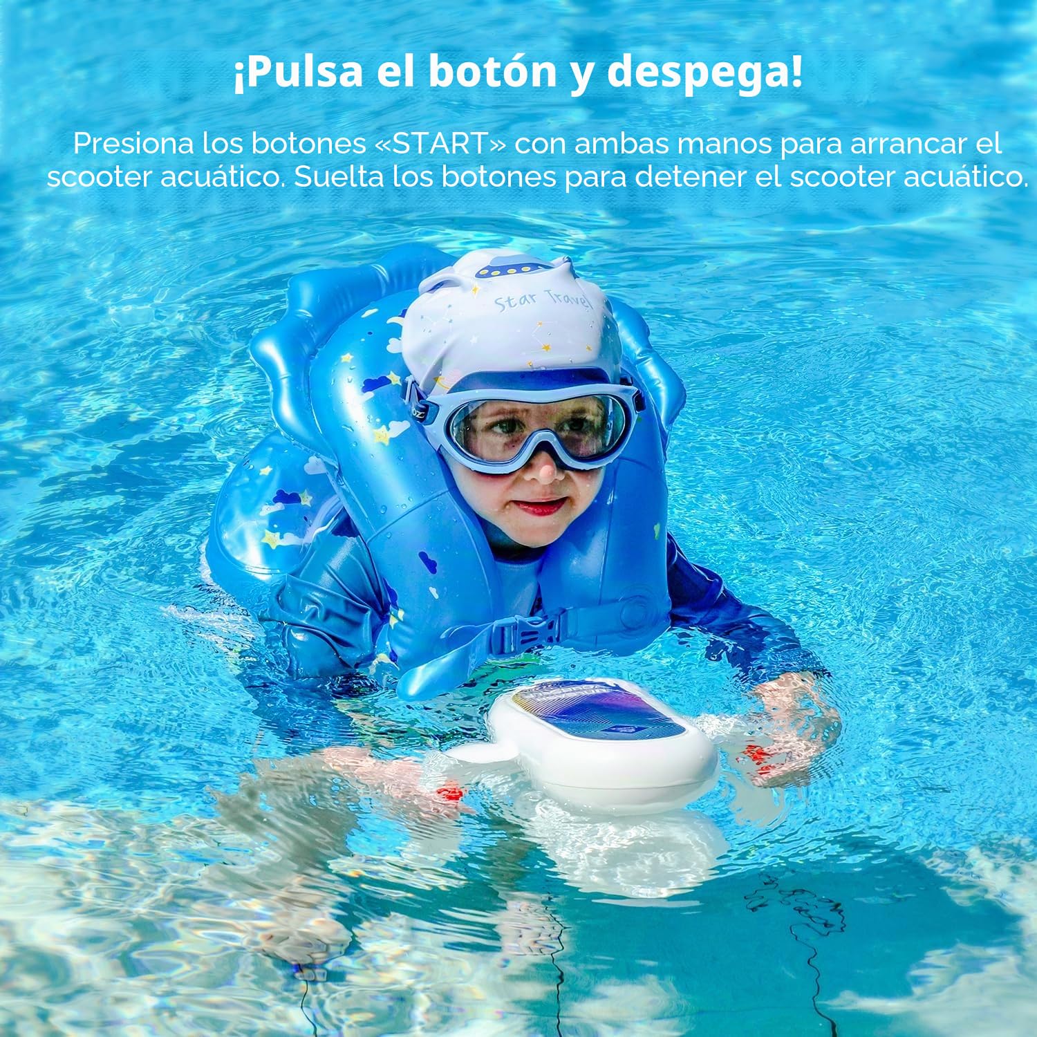 Sublue Hagul - Patinete subacuático de 50 Minutos, 2 Marchas, Interruptor de Velocidad de 50 Minutos, 15 m, Impermeable, para Deportes acuáticos, Piscina para niños (hagul-1)