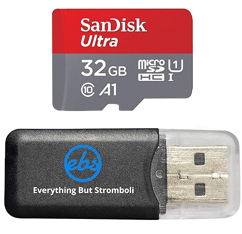 SanDisk 32GB Micro tarjeta de memoria Ultra para Vtech Kidizoom Duo azul, rosa Selife, acción Cam cámara de 180, SDHC UHS-I con todo lo pero