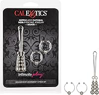 Vista 2 de California Exotics - Joyería corporal sin perforación para pezón y clítoris, rubí