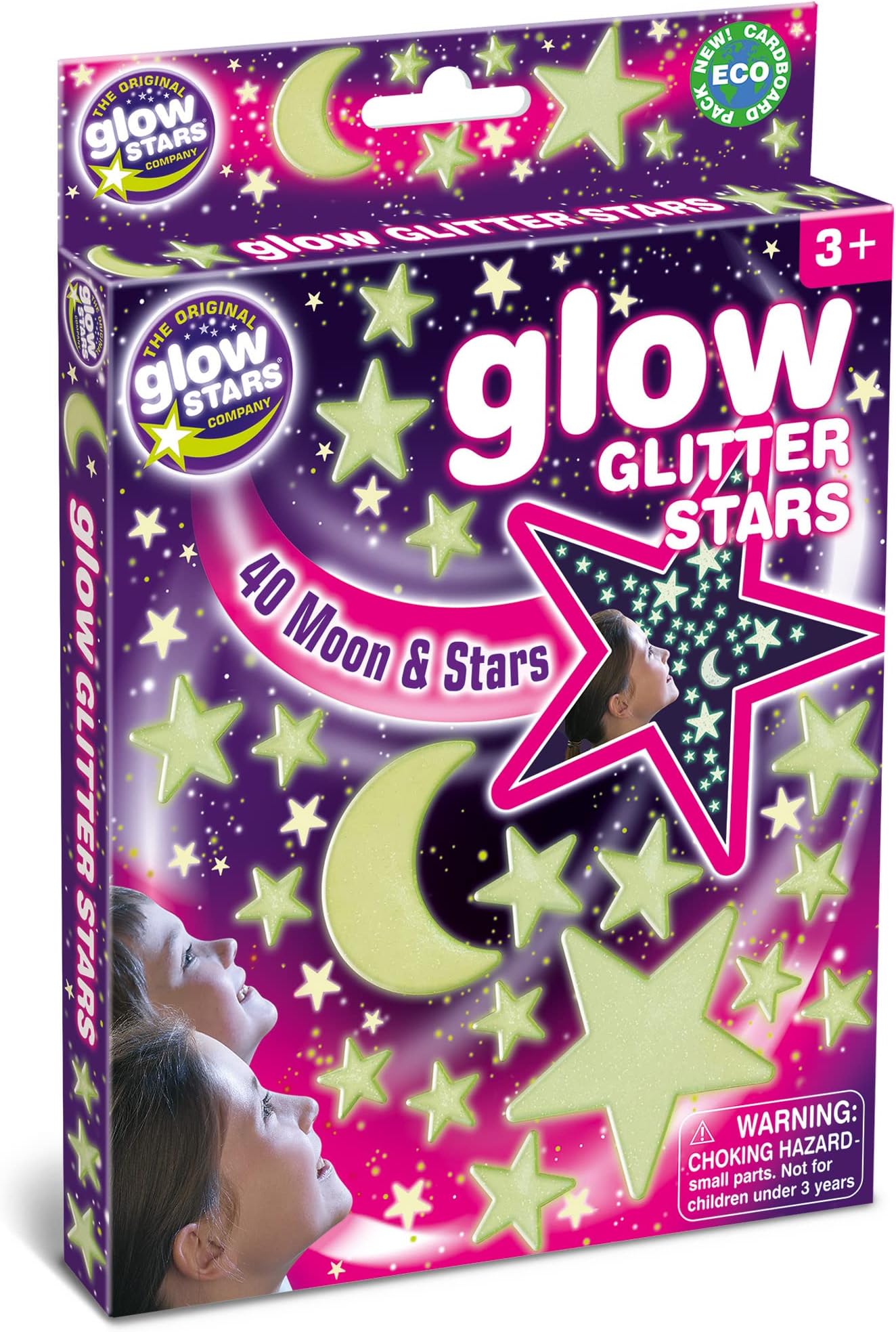 The Original Glowstars Company B8630 Glow Glitter Stars