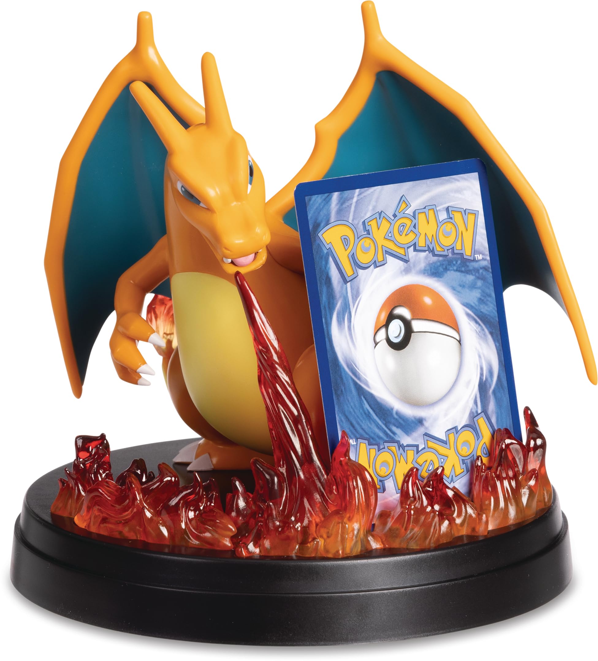 Pokémon - Juego de Cartas coleccionables: colección Super Premium Glurak-ex (3 Cartas promocionales holográficas, 1 Figura de visualización de Cartas y 10 Paquetes de Refuerzos)