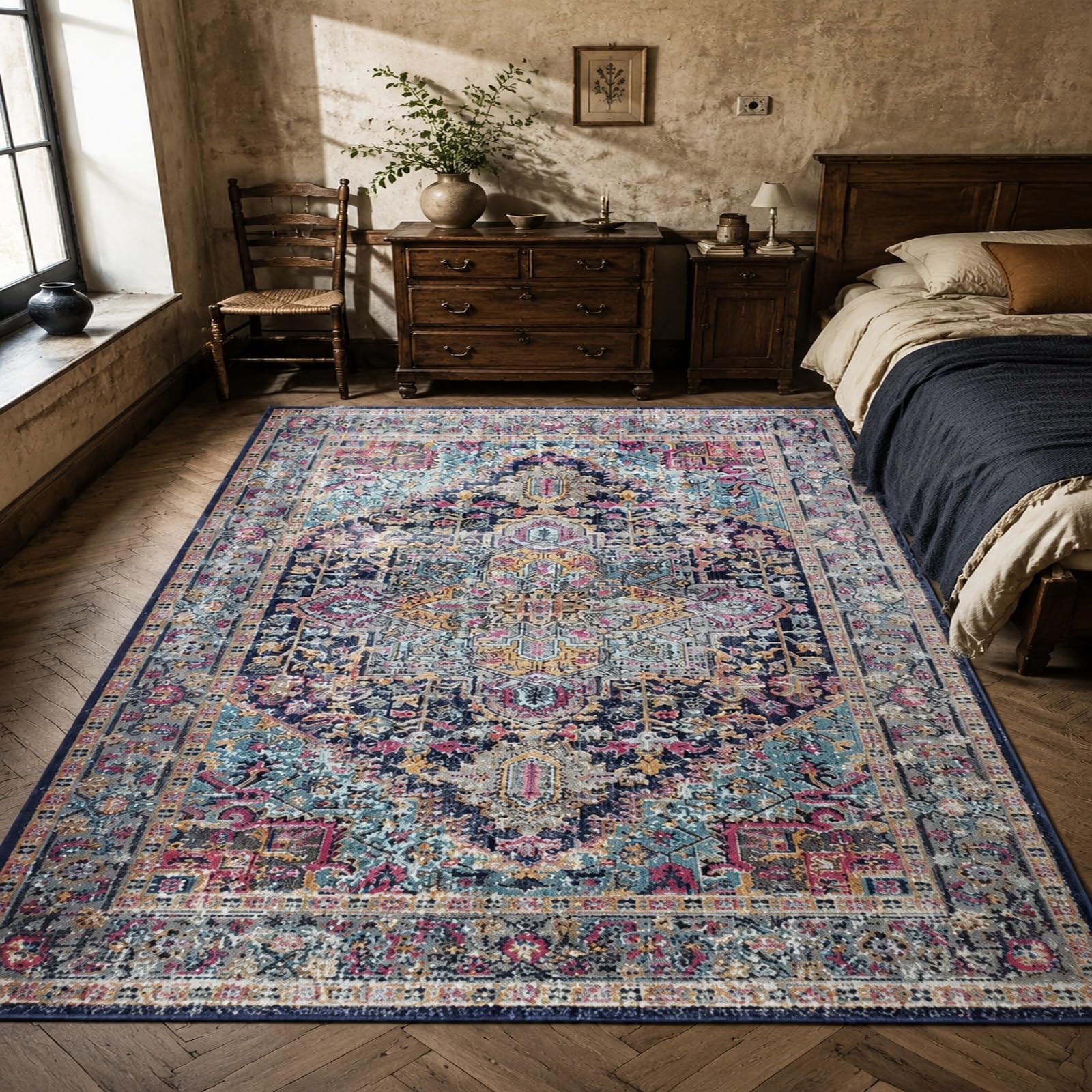 Tapis de salon rectangulaire 200 x 300 cm pour chambre adulte