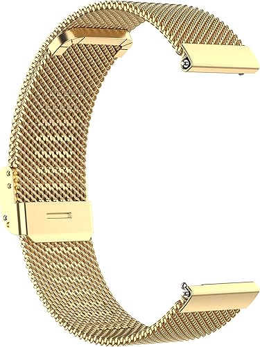 Miniatura 6 de Correa ajustable compatible con Amazfit GTR Mini Watch Band para mujeres y hombres, de malla metálica, acero inoxidable, correa de bucle, correas de