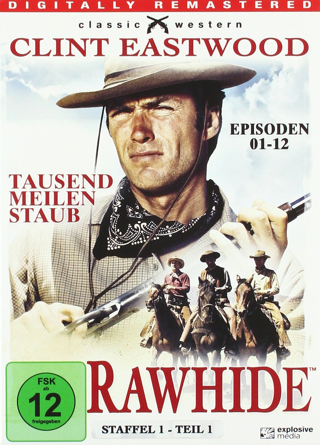 Rawhide - Tausend Meilen Staub T1 Vol 1 en DVD importado de Alemania