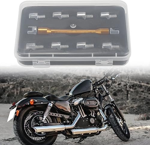 Miniatura 2 de Motoforti 5.0-6.8 Llave de radios de rueda de motocicleta universal Kit de llave inglesa CNC herramienta de reparación tono dorado